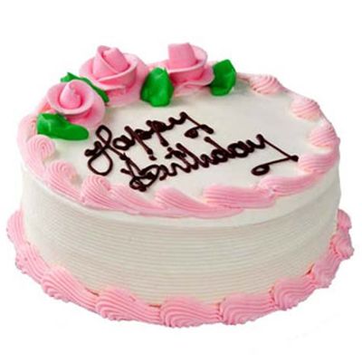 Happy Birthday Strawberry Cake