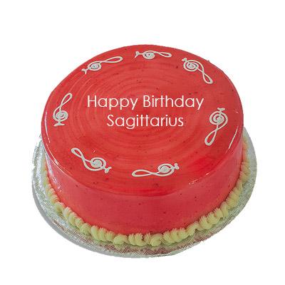 Sagittarius Strawberry Cake