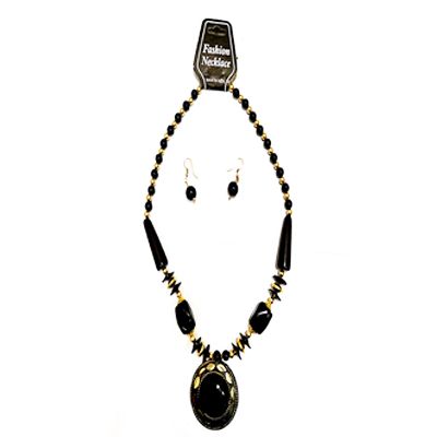 Black Big Pearl Necklace