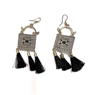 Black Tie Earring