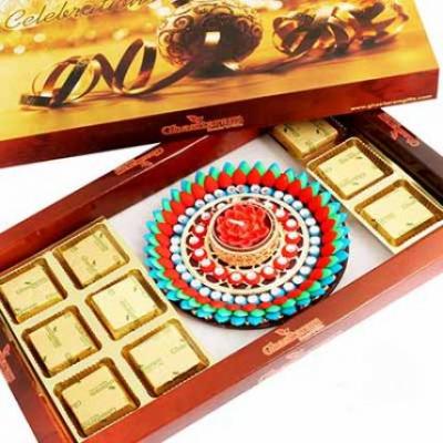 Sugarfree Chocolate Hamper with Muticolour Floater