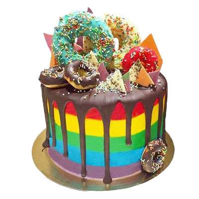 Gaga Rainbow Cake