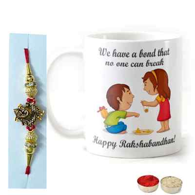 Designer Rakhi with Mug