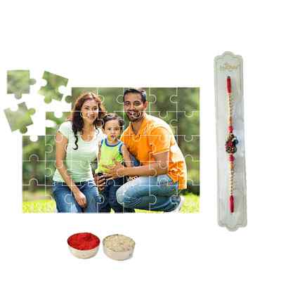 Rakhi with Personalized Puzzle