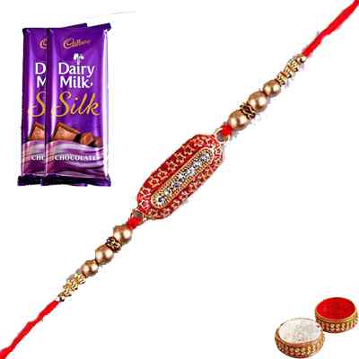 Capsule Rakhi with Silk