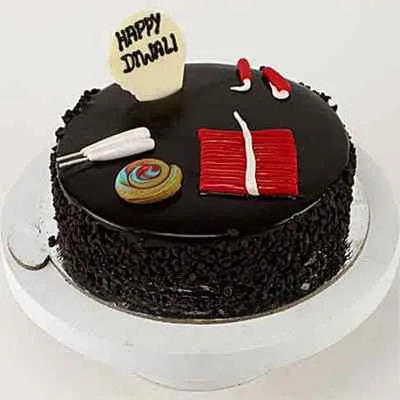Chocolate Deepavali Cake